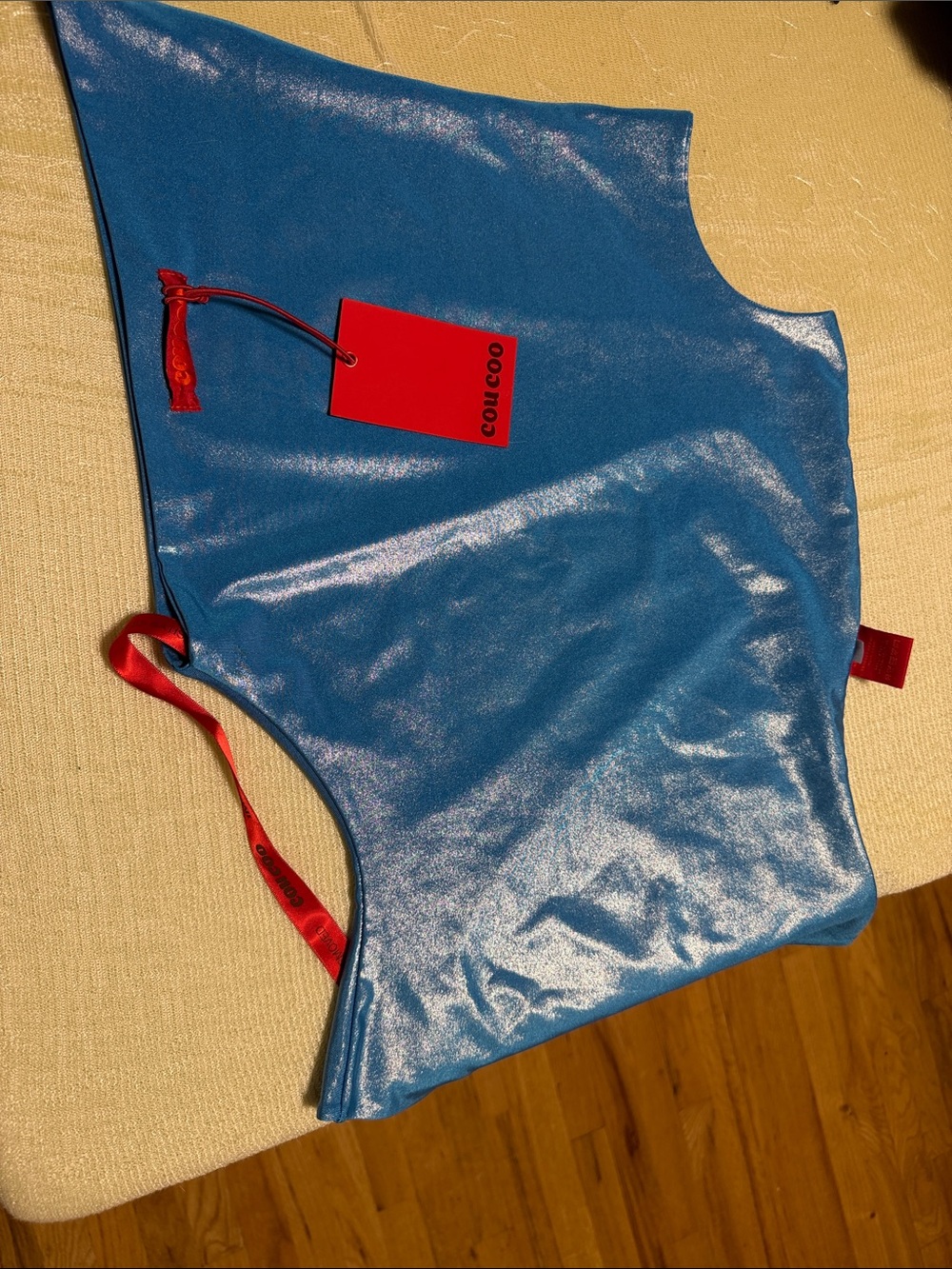 CouCou Shimmery Blue Women's Bodysuit